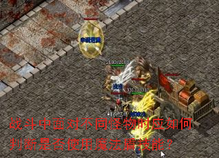 ս������Բ�ͬ����ʱӦ����ж��Ƿ�ʹ��ħ���ܼ��ܣ�