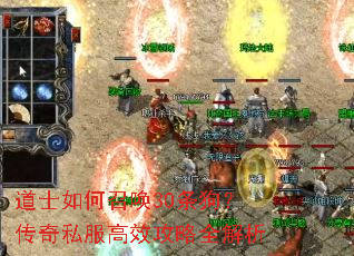 道士如何召唤30条狗?传奇私服高效攻略全解析 道士如何召唤30条狗?传奇私服高效攻略全解析